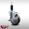 Service Caster 4'' SS Thermoplastic Rubber Swivel 1-1/8'' Expanding Stem Caster with Brake SCC-SSEX20S414-TPRB-TLB-118 - alternate 2